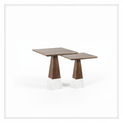 2x table d'appoint Tables complètes Ensemble de salon Table basse Design nouvelle