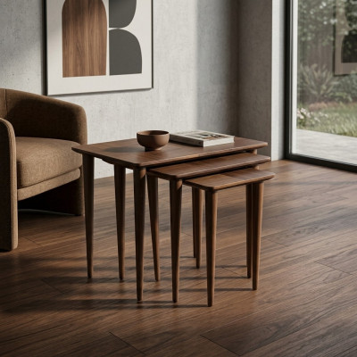 Table d'appoint marron design moderne Meubles de luxe Table basse Salon