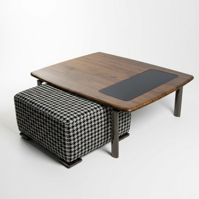 Conception complète Table basse moderne avec tabouret Ameublement Salon