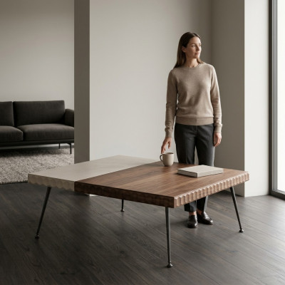 Nouvelle table basse de luxe, design de meubles de salon, mobilier moderne de table
