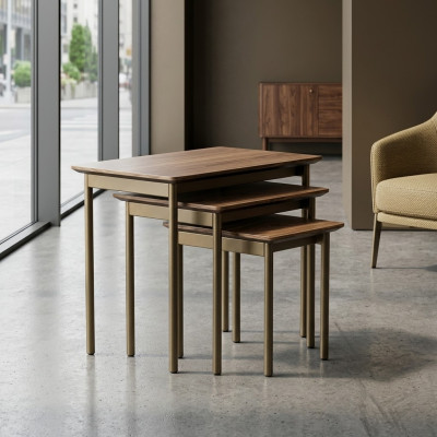 Table moderne Salon Tables basses Table basse en bois Table d'appoint