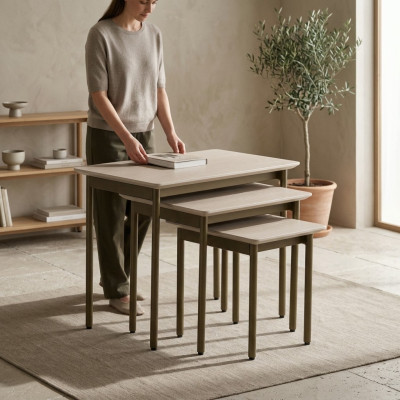 Design de meubles gris Table d'appoint Mobilier moderne Table basse nouvelle Table basse