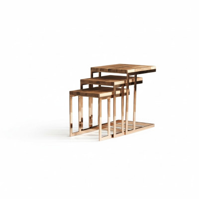 Meubles de design pour le salon complets et modernes en trois pièces.