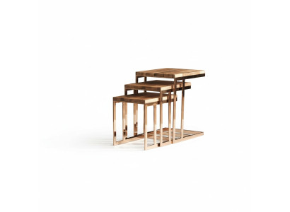 Meubles de design pour le salon complets et modernes en trois pièces.