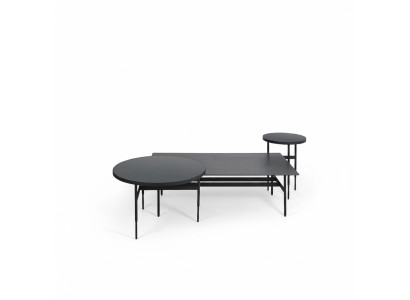 Table basse de luxe Ensemble de meubles de designer 3 pièces 2 tables d'appoint Salon Complet