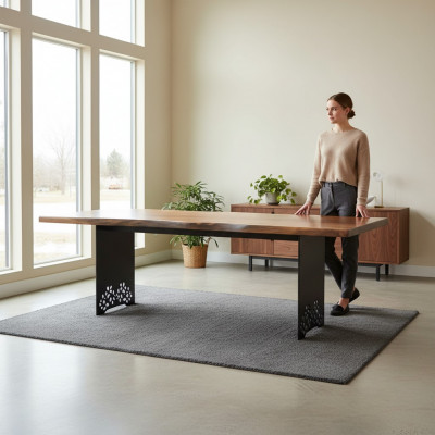 Conception Table à manger Salle à manger Mobilier Bois Table Luxe Ameublement nouveau