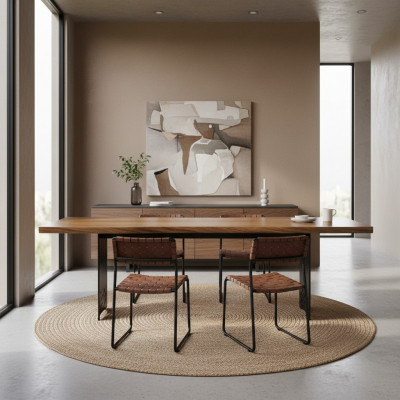 Conception Table à manger Salle à manger Mobilier Bois Table Luxe Ameublement nouveau