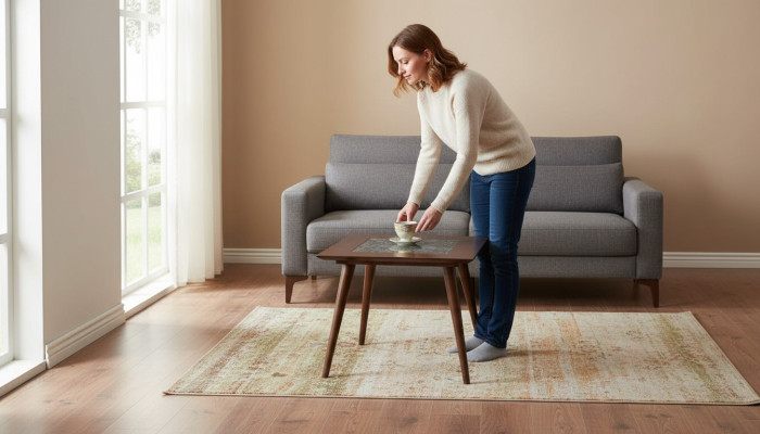 Table basse en bois Design de salon Mobilier moderne Table d'appoint de luxe