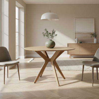 Salle à manger Moderne Table à manger en bois Design de luxe Mobilier neuf Ameublement