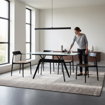 Conception de luxe Table à manger moderne Mobilier de salle à manger Neuf Céramiques Table