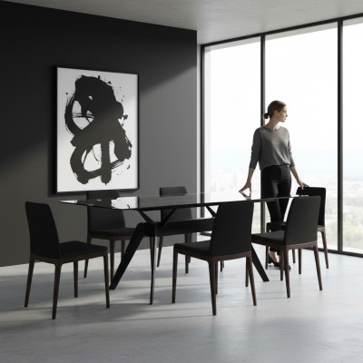 Table à manger de luxe Salle à manger Table en céramique Mobilier de table Nouveaux meubles