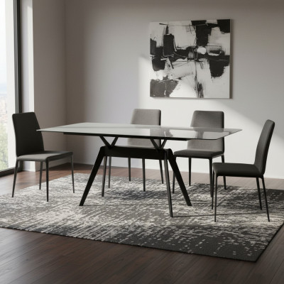 Table à manger de luxe Salle à manger Table en céramique Mobilier de table Nouveaux meubles