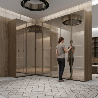 Chambre nouvelle armoire d'angle Designer Armoires de luxe Mobilier