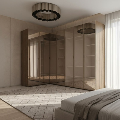 Chambre nouvelle armoire d'angle Designer Armoires de luxe Mobilier