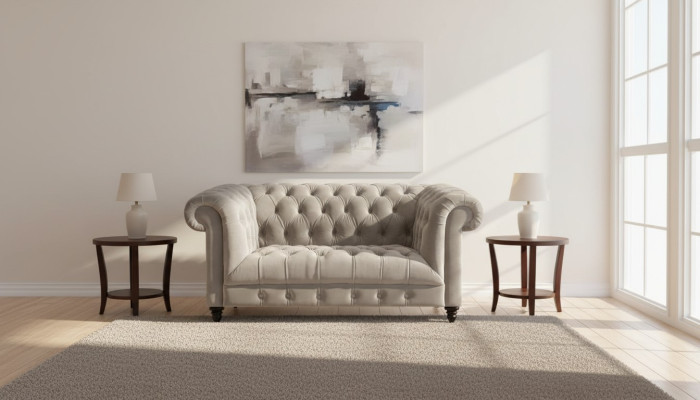 Canapé Chesterfield deux places mobilier Chesterfield meubles rembourrés salon