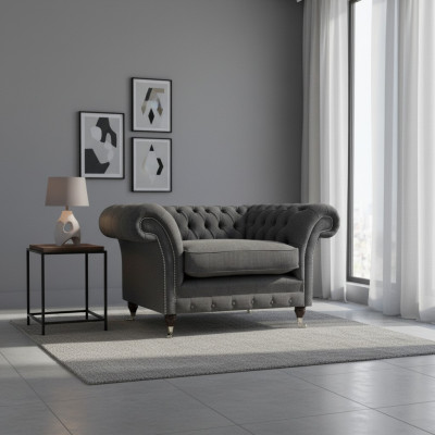 Fauteuil Chesterfield Meuble rembourré Luxe Textile Mobilier Salon Chesterfield
