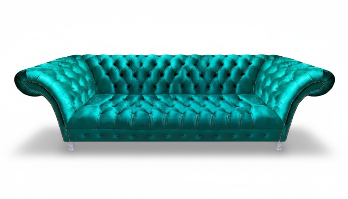 Canapé Chesterfield Luxus moderne trois places Salon design neuf