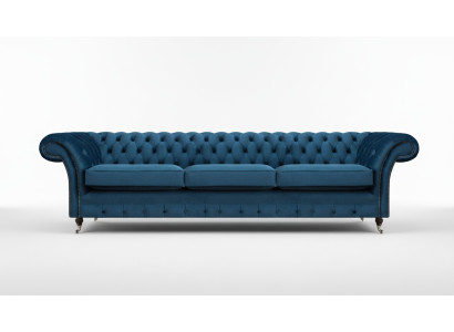Canapé Chesterfield bleu rembourré Canapés modernes en tissu Meubles de salon