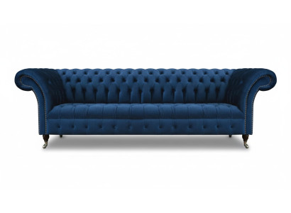 Canapé en tissu Chesterfield bleu Designer Meubles rembourrés Canapé moderne en tissu