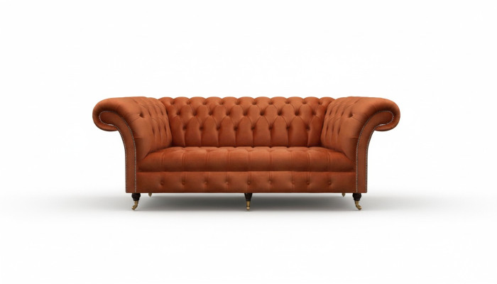 Canapé Chesterfield brun moderne 3 places Mobilier de luxe