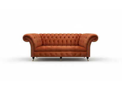Canapé Chesterfield brun moderne 3 places Mobilier de luxe