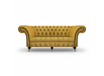 Chesterfield Luxus Meubles Canapé trois places Couch Textile Canapé rembourré Salon