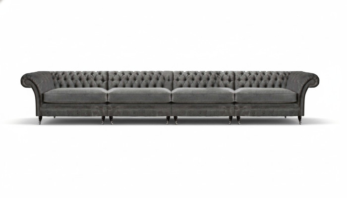 Canapé Chesterfield Designer Salon Canapés de Luxe Rembourré 4 Places