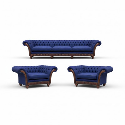 Designer salon Chesterfield ensemble de canapés de luxe sofas fauteuil 3 pièces