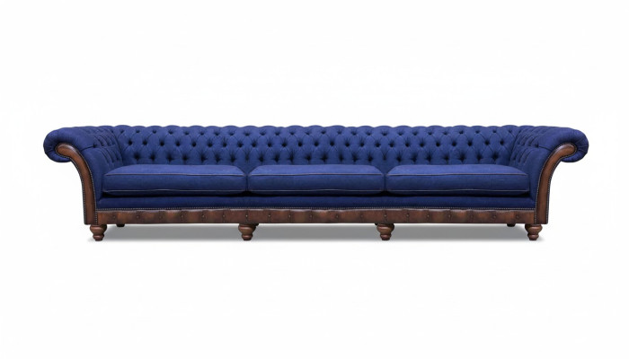 Chesterfield luxueux canapé trois places moderne canapé en tissu meubles.