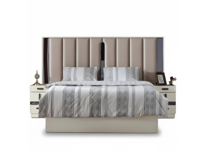 Mobilier de luxe lit design chambre lit matrimonial tapissé lits modernes