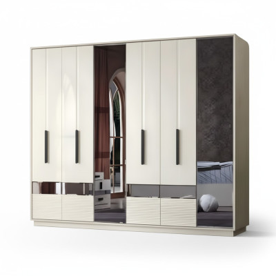 Design de meuble en bois armoire de chambre armoire de luxe moderne
