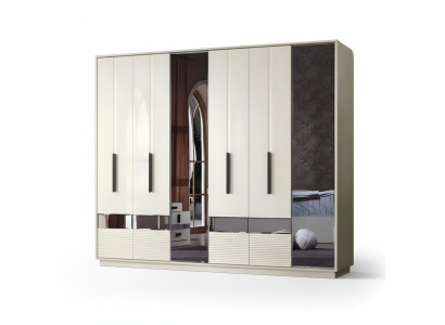 Design de meuble en bois armoire de chambre armoire de luxe moderne