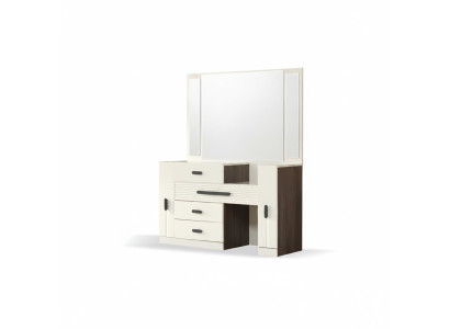 Mobilier de chambre de luxe en bois avec miroir design moderne