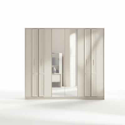 Armoire de luxe pour chambre en bois au design moderne