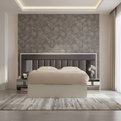 Lit de luxe moderne meubles en bois lit matrimonial design lits lit matrimonial