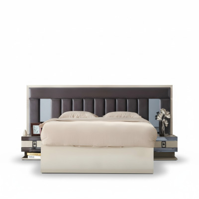 Lit de luxe moderne meubles en bois lit matrimonial design lits lit matrimonial