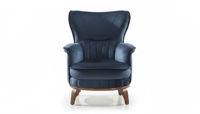 Fauteuil moderne bleu pour salon design meubles rembourrés luxe