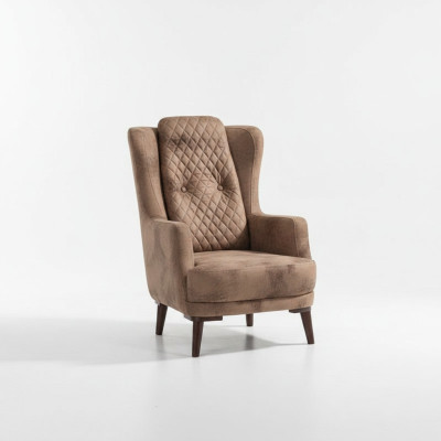 Canapé beige 3 places pour salon en tissu moderne de luxe