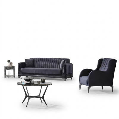 Ensemble de canapés de 2 pièces Canapé 3 places Fauteuil Ensemble Moderne