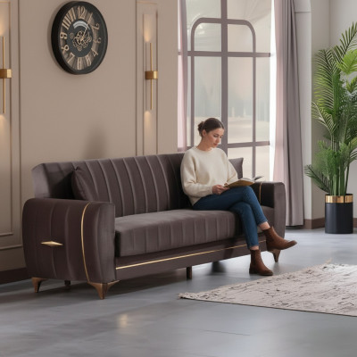Canapé 3 places design pour salon meubles luxe moderne