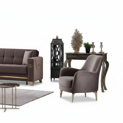 Fauteuil de luxe design moderne fauteuil rembourré salon tissu