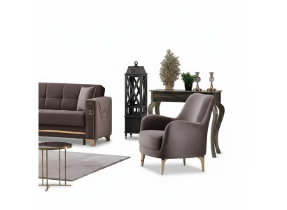 Fauteuil de luxe design moderne fauteuil rembourré salon tissu