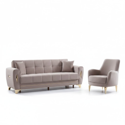 Canapé design de luxe set 3+1 places pour salon