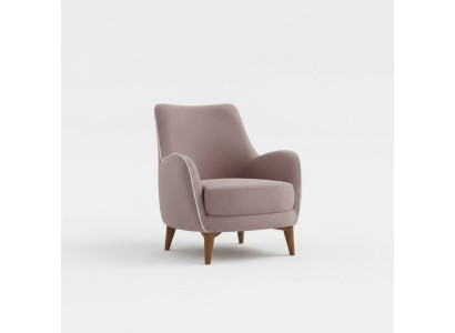 Fauteuil de luxe avec assise rembourrée pour salon au design en tissu moderne