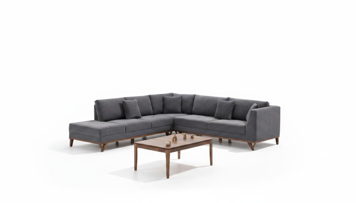 Canapé moderne en L design salon canapé d'angle meubles de luxe