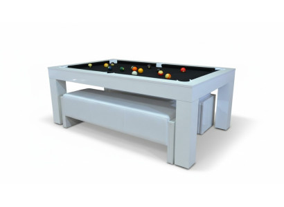 Table de billard Table à manger 2 en 1 Table multifonctionnelle Salle à manger Tables de billard