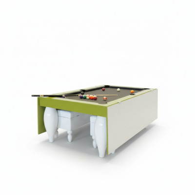 Table à manger avec option de jeu Table de billard Table combinée Salle à manger