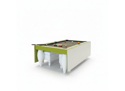 Table à manger avec option de jeu Table de billard Table combinée Salle à manger