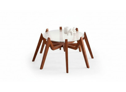 Table basse de style moderne, nouveaux meubles de salon de haute qualité en verre et en bois.