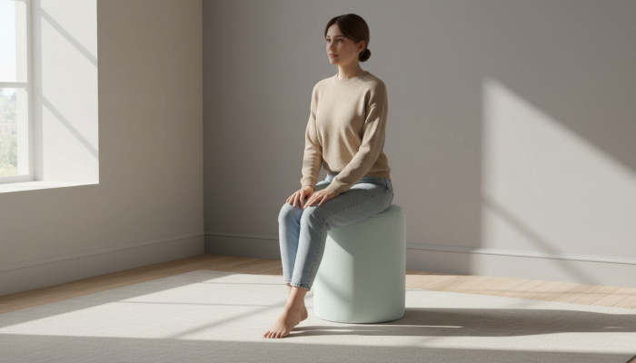 Tabouret minimaliste Blanc Salon Salle à manger Nouvelle qualité supérieure